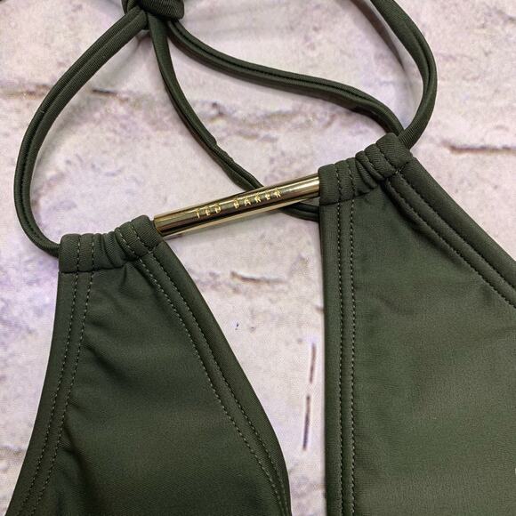 Ted Baker Pikaa Halter Top Swimsuit - Picture 3 of 7